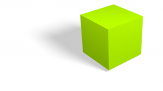 3D Green Cube Clipart PNG images