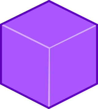 High Resolution Cube 3D Purple Box PNG images