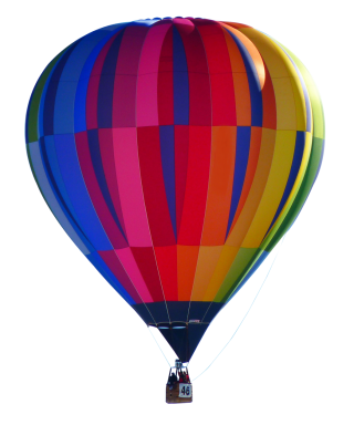 Hot Air Balloon Colorful PNG File PNG images