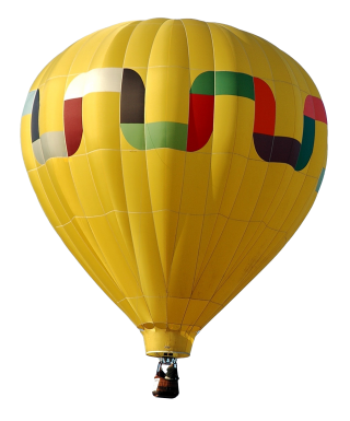 Yellow Air Balloon High-quality Png PNG images
