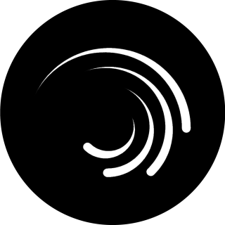 Black Circle Logo Similar To Alight Motion PNG images