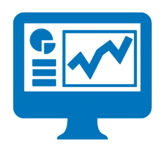 Chart, Grawth, Blue, Monitoring, Report, Screen, Statistics Icon PNG images