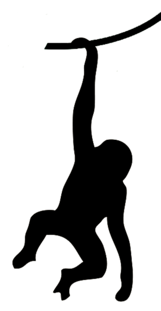 Silhouette Of Monkey PNG PNG images