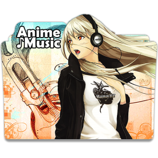 Anime Girl Music Icon PNG images