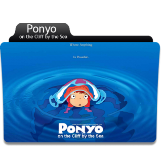 Anime Ponyo Folder Icon PNG images