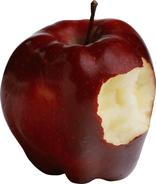 Apple Bitten Transparent Background PNG images