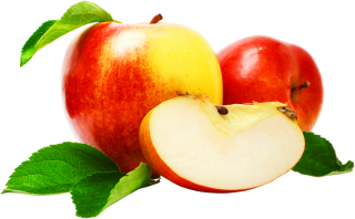 Apple Slice And Leaf Photo Transparent Background PNG images