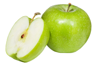Green Apple Slice Clipart PNG images