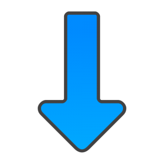 Blue Arrow Down Icon Png PNG images