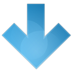 Blue Arrow Down Icon Png PNG images