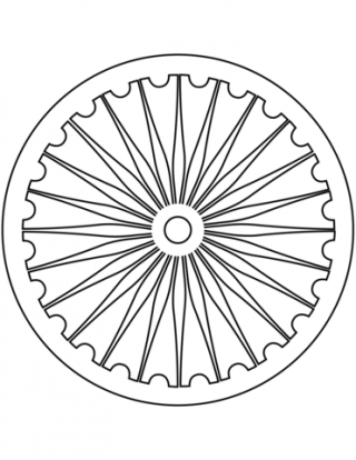 Ashoka, Chakra, Outline Picture PNG images