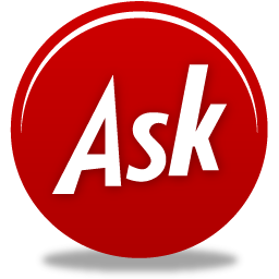Red Ask Icon PNG images