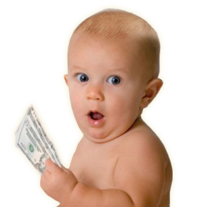 Money And Baby Png PNG images