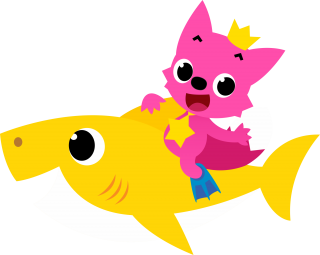 Pinkfong On Shark Baby PNG HD PNG images