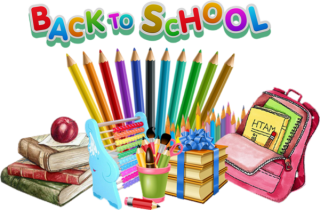 Back School Clipart Transparent Background, Colorful Back To