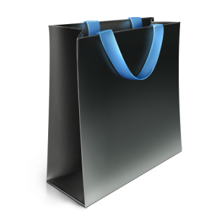 Black Shopping Bag Icon PNG images