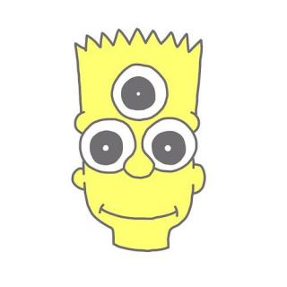 Bart Simpson Head Face Png PNG images