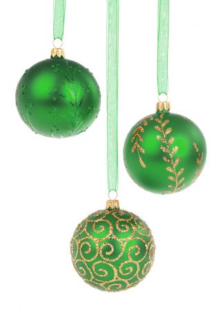 Green Baubles Png PNG images
