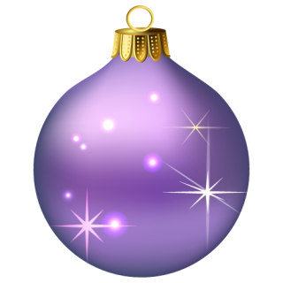Purple Christmas Baubles Png PNG images