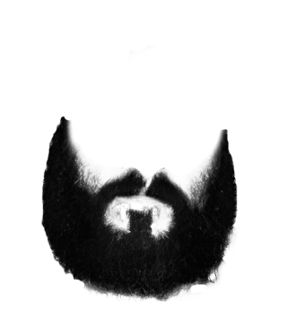 Beard Black And White PNG PNG images