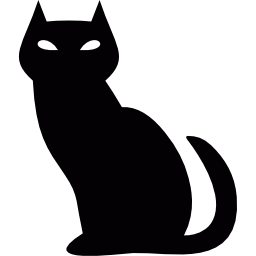 Black Cat Icon, Transparent Black Cat.PNG Images & Vector