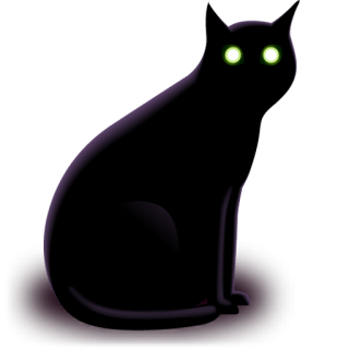 Simple Black Cat Png PNG images