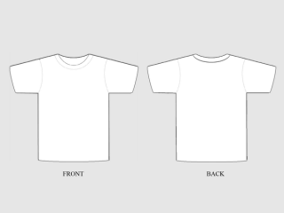 Blank white t-shirt front and back 24831282 PNG