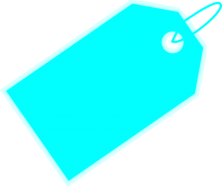 Aqua Blank Tag Png PNG images