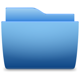 Places Folder Blue Icon PNG images