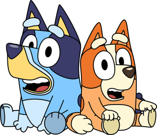 Bluey Character Shock Png Image PNG images