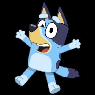 Bluey Dancing Character Transparent PNG images