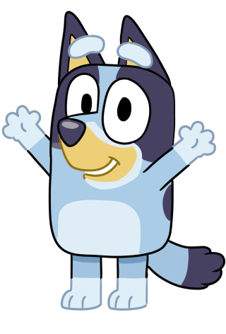 Bluey Hello Transparent PNG images