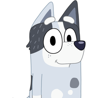 Soft Bluey Sticker Look Transparent PNG images