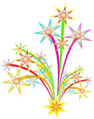 Clip Art Fireworks Independence Day Party PNG images