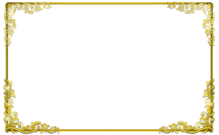 Decorative Gold Border PNG Image PNG images