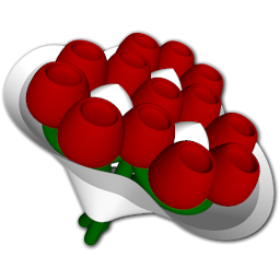 Red Rose Bouquet Icon PNG images