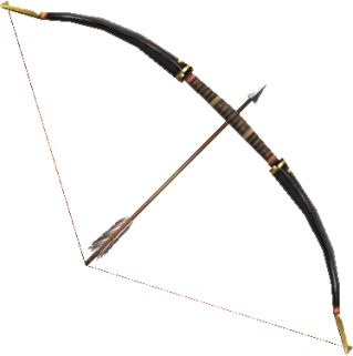 FFXI Archery Bow And Arrow Png PNG images