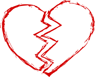 shattered heart clipart free