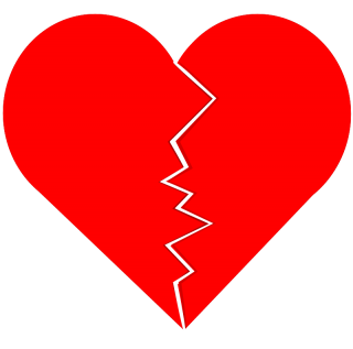 Red Broken Heart Picture Download PNG images