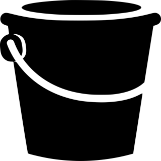 Black Bucket Icon Download PNG images