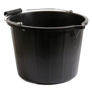 Black Plastic Bucket Picture PNG images