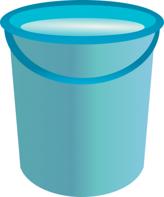 Bucket Water Container Vector Clipart PNG images