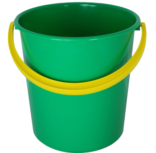 Green Bucket, Yellow Handle Clipart PNG images