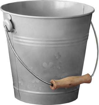 Silver Bucket, Water, Sand PNG PNG images