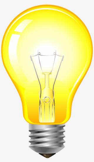 Clip Art Yellow Light Bulb Png PNG images