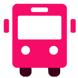Pink Bus Icon PNG images
