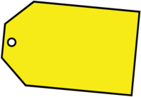 Blank Ticket Yellow For Buy Png PNG images