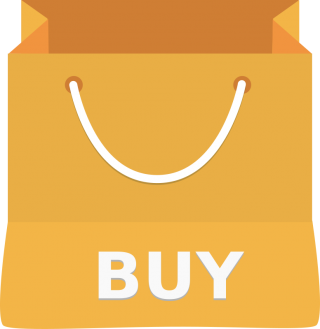 Orange Buy Bag Png PNG images