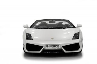 White Lamborghini Car Front Png PNG images