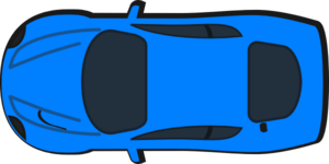 Blue Car Top View Icon PNG images